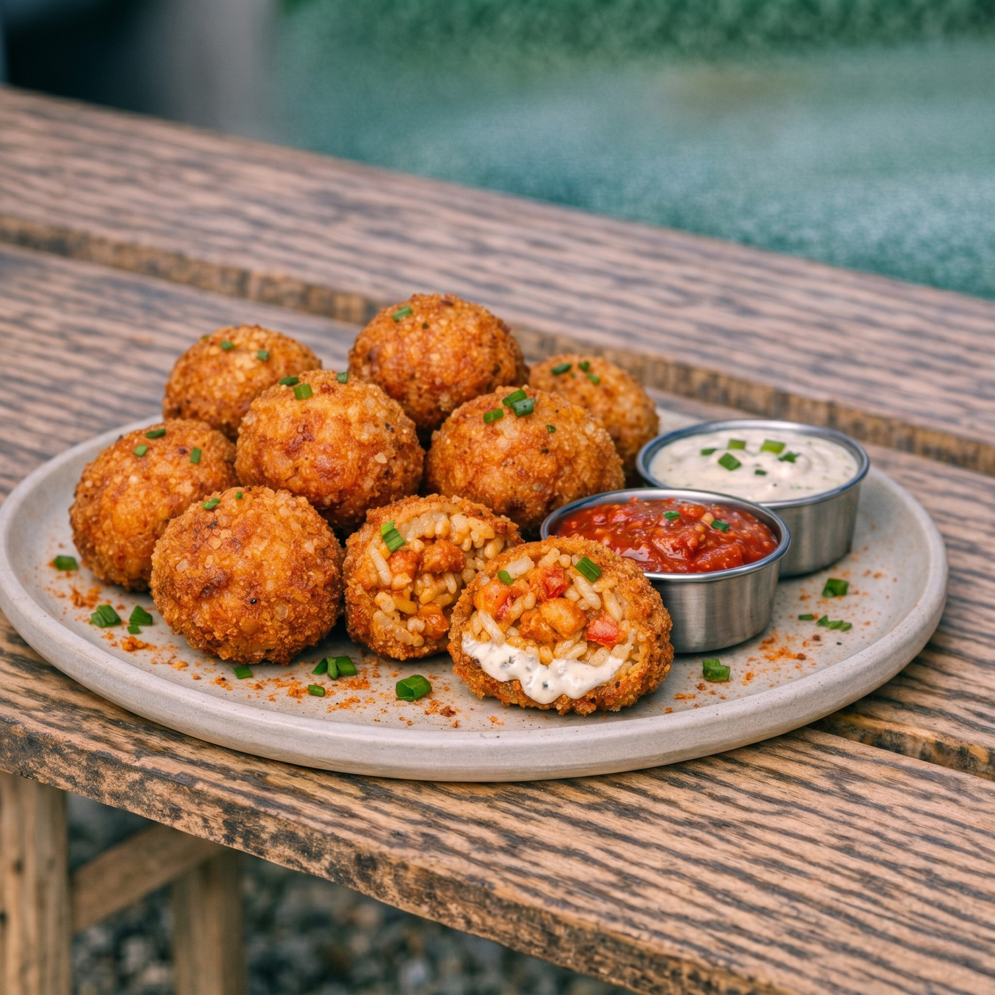 Fried Crawfish Etouffee Balls