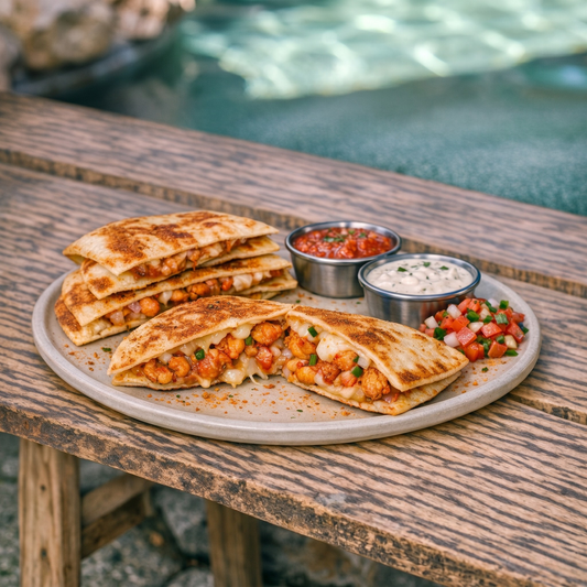 Spicy Crawfish Quesadillas